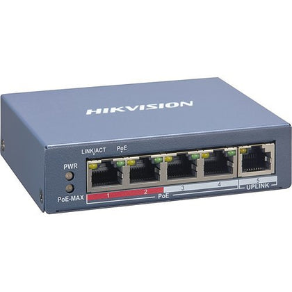 Hikvision DS-3E1105P-EI Smart Managed Series 4-Port 100 Mbps PoE Ethernet Switch