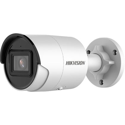 Hikvision DS-2CD2086G2-IU Pro Series AcuSense IP67 4K IR 40M IP Mini Bullet Camera, 2.8mm Fixed Lens, White