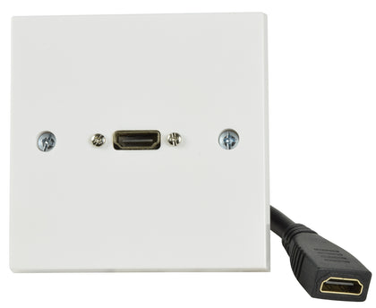 HDMI Wallplate with Female Tail