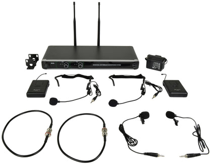 NU20 Dual UHF Wireless Microphone Systems