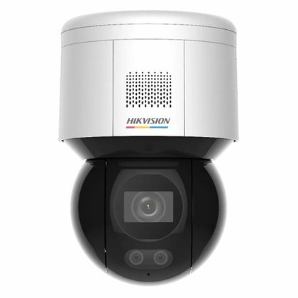 Hikvision DS-2DE3A400BW-DE Value Series, ColorVu IP66 4MP 4mm Fixed Lens IP PT Dome Camera, White