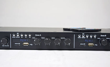 A14 Dual Stereo Mixer-Amplifier 4 x 100W A14