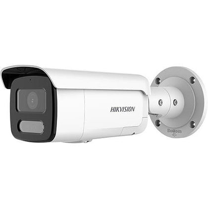 Hikvision DS-2CD2T47G2-L Pro Series ColorVu 4MP IP67 Fixed Bullet IP Camera, 2.8mm Fixed Focal Lens, White