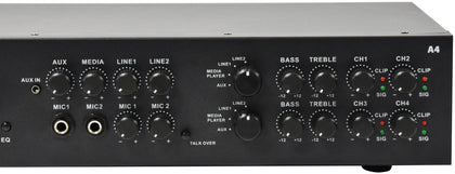 A4 Dual Stereo PA Amplifier