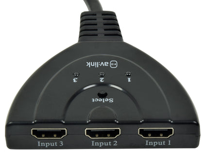 4K HDMI Switch 3-Port Full HD