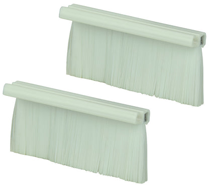 White Single Gang Wallplate Brushes