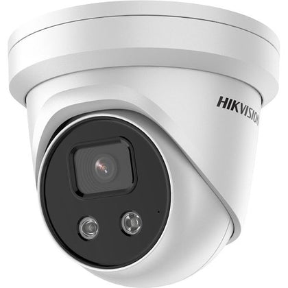 Hikvision DS-2CD2366G2-IU Pro Series AcuSense IP67 6MP IR 30M IP Turret Camera, 2.8mm Fixed Lens, White