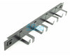 All-Rack 1U 4 Ring Tool Less Cable Management Bar (MANBAR1U4RTL)